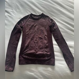 Lululemon Maroon Long Sleeve Top
